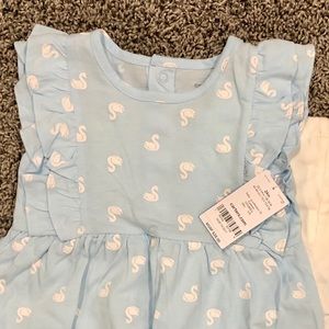 Carter's Matching Sets - Carter’s blue and white summer outfit with swans Carter's Matching Sets - Carter’s blue and white summer outfit with swans